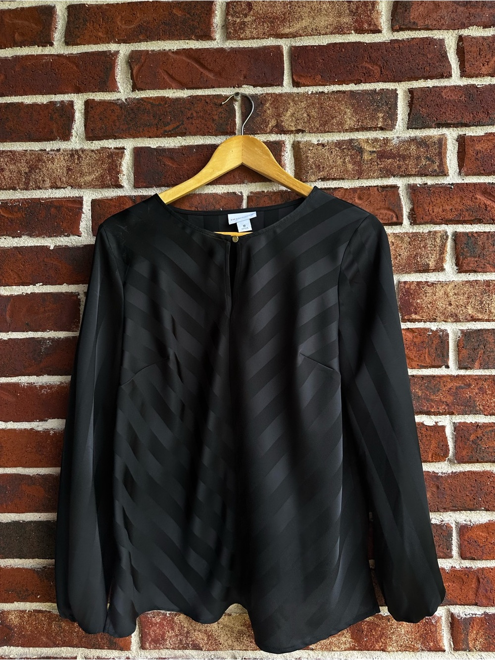 Liz Claiborne Black Top with Gold Accent